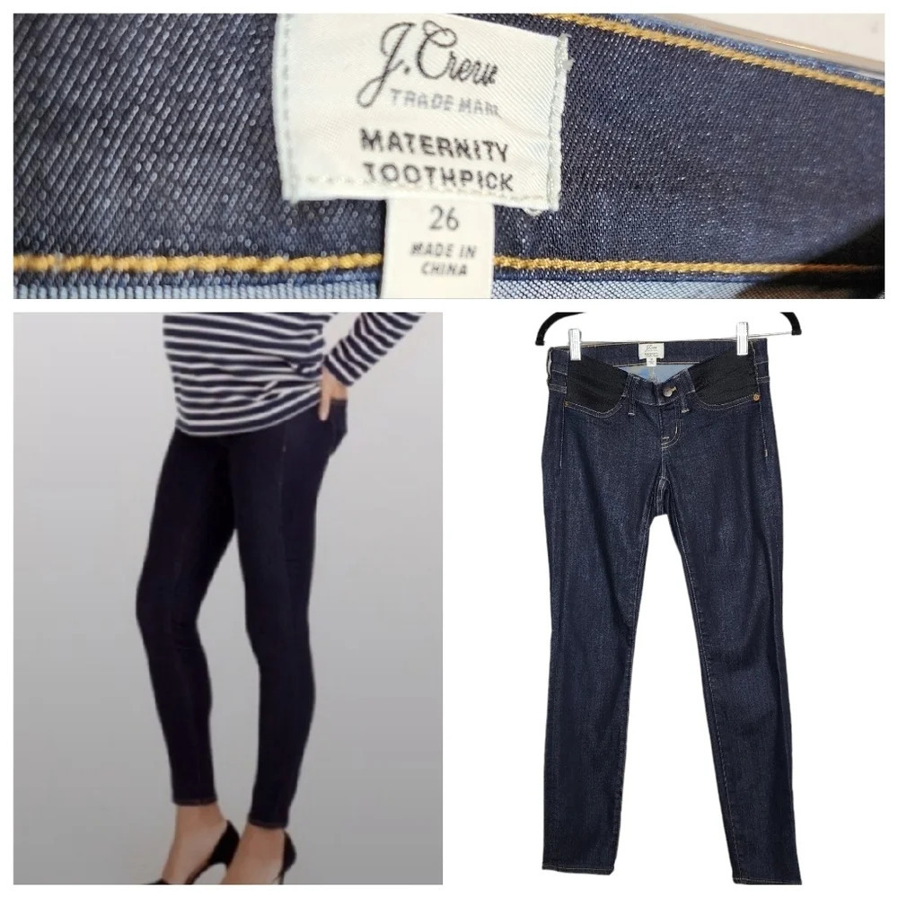 J.‎ Crew Maternity toothpick dark wash jeans size 26